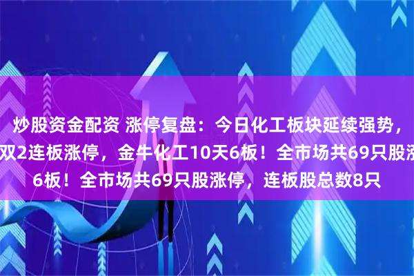 炒股资金配资 涨停复盘:今日化工板块延续强势,三房巷、潞化科技双双2连板涨停,金牛化工10天6板!全市场共69只股涨停,连板股总数8只